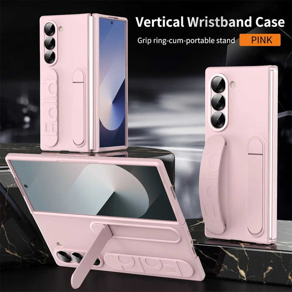 Capa Protetora para Samsung Zfold 6 com Alça e Suporte Mesa