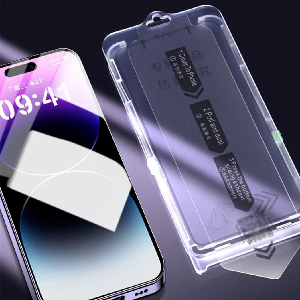 Película Vidro Privacidade Resistente com Aplicador Iphone