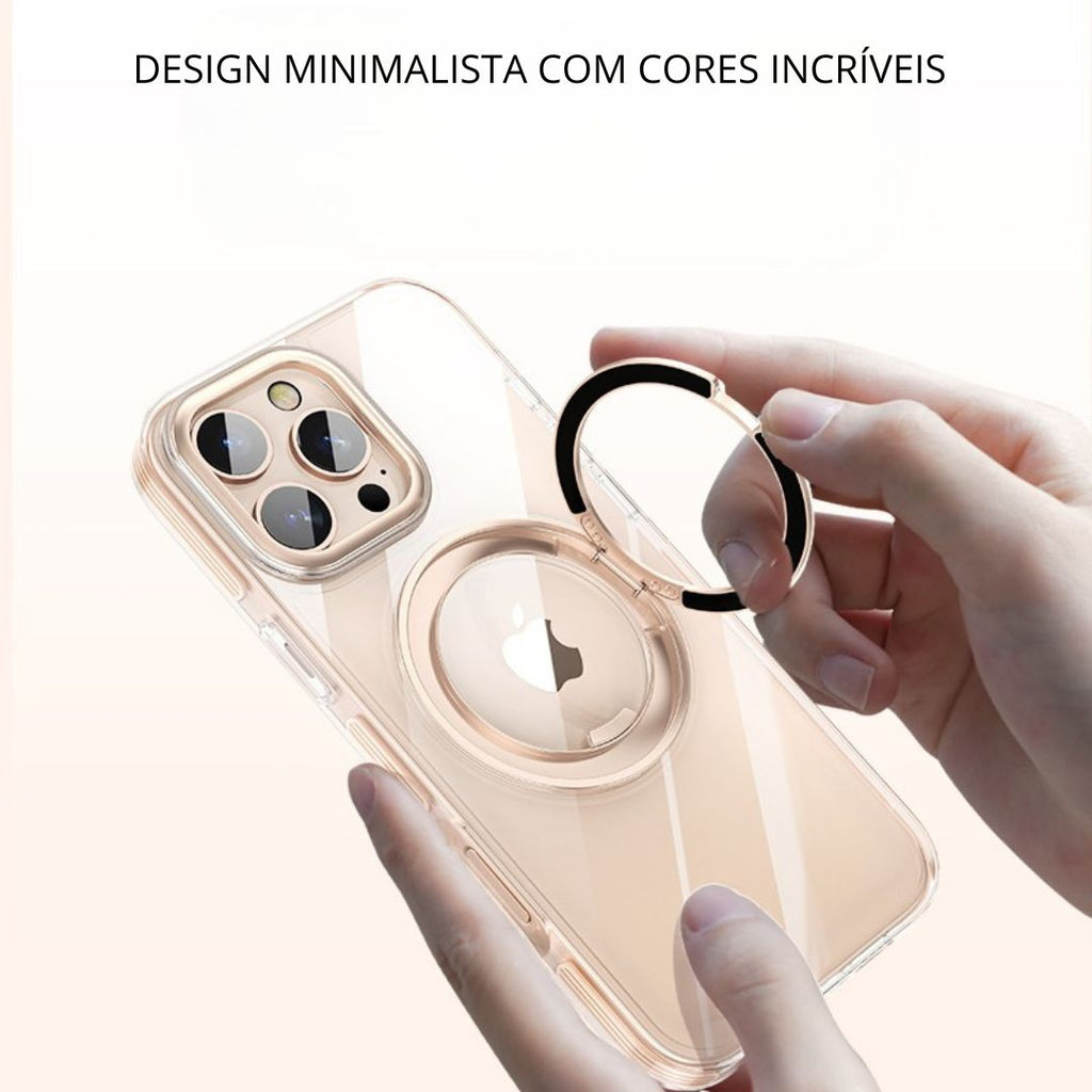 Capa Com Anel Magnético para Iphone 16, 16 PRO e 16 PROMAX