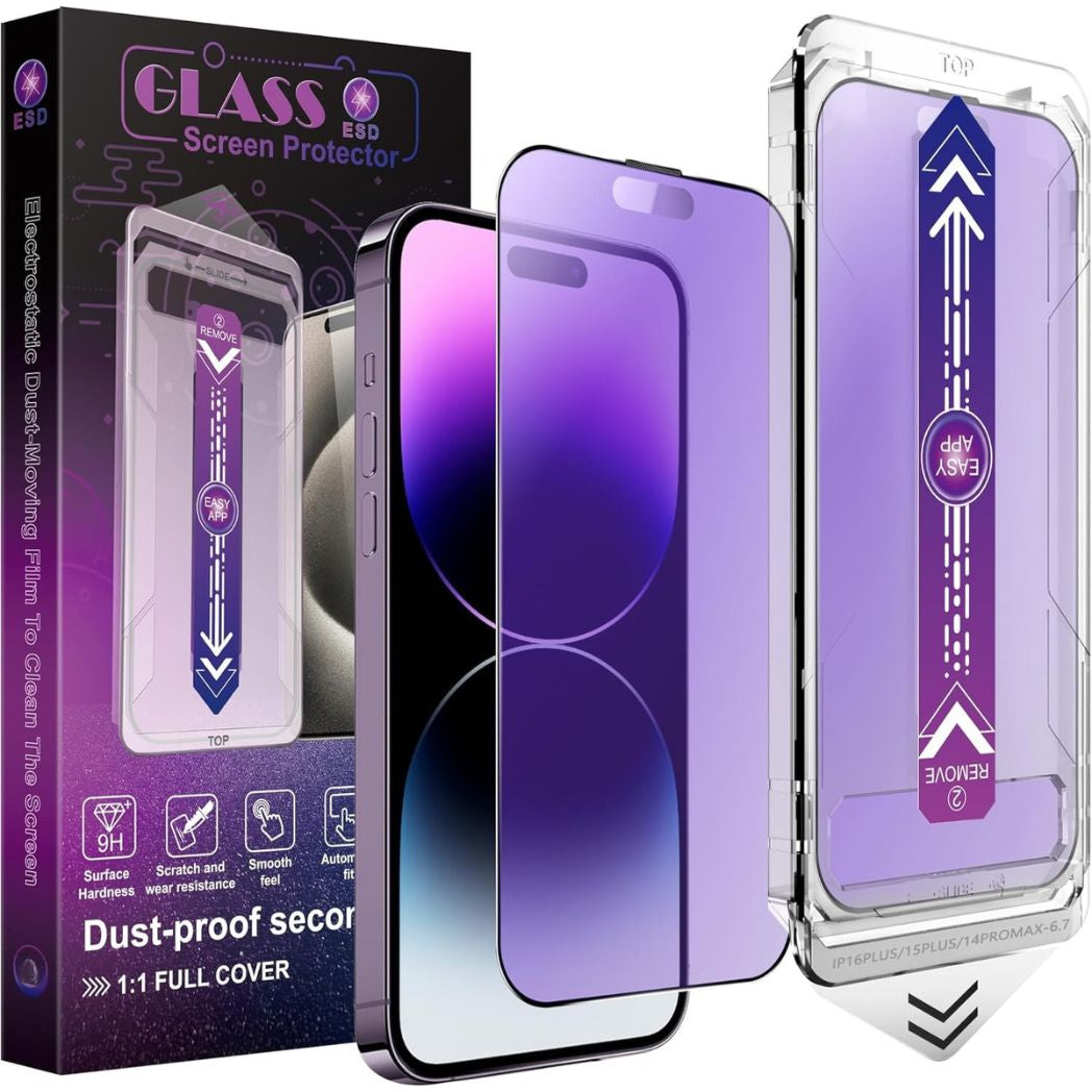 Película Vidro Privacidade Resistente com Aplicador Iphone