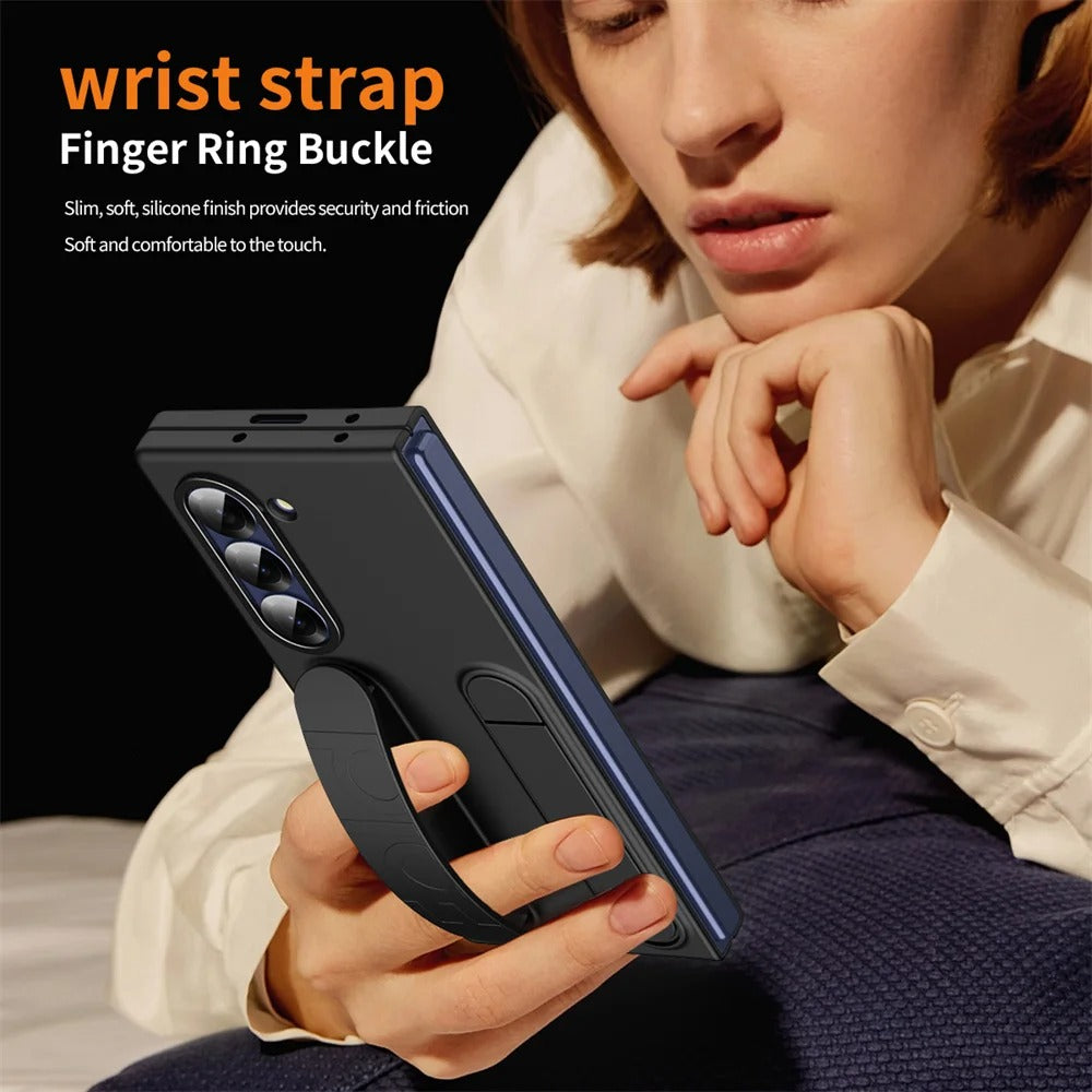 Capa Protetora para Samsung Zfold 6 com Alça e Suporte Mesa
