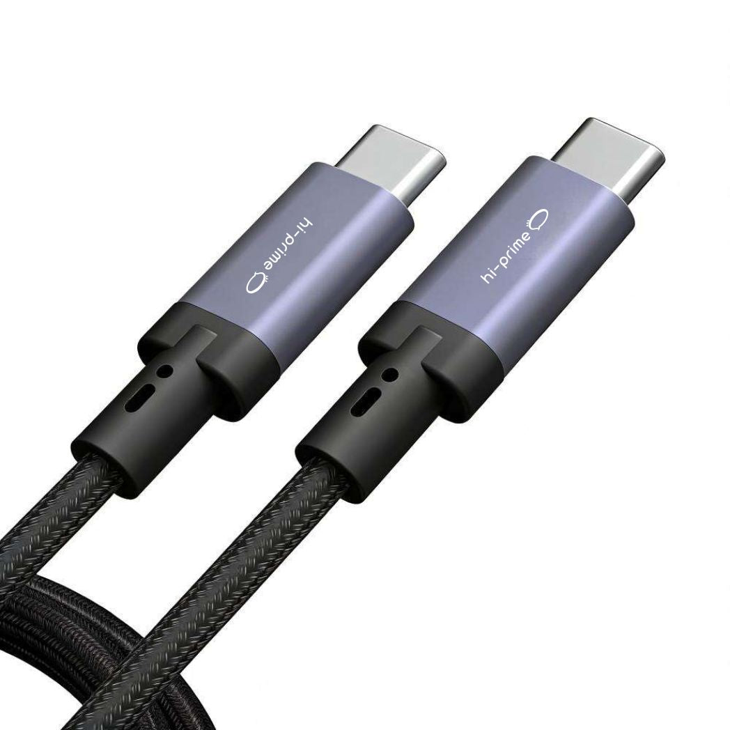Cabo USB-C Thunderbolt 5 - 240W 80Gbps 16K - 1,5M - hi-prime