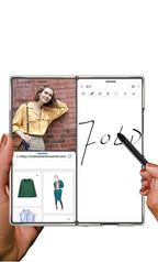 Capa com Spen Proteção Lateral Película para Galaxy Zfold 7