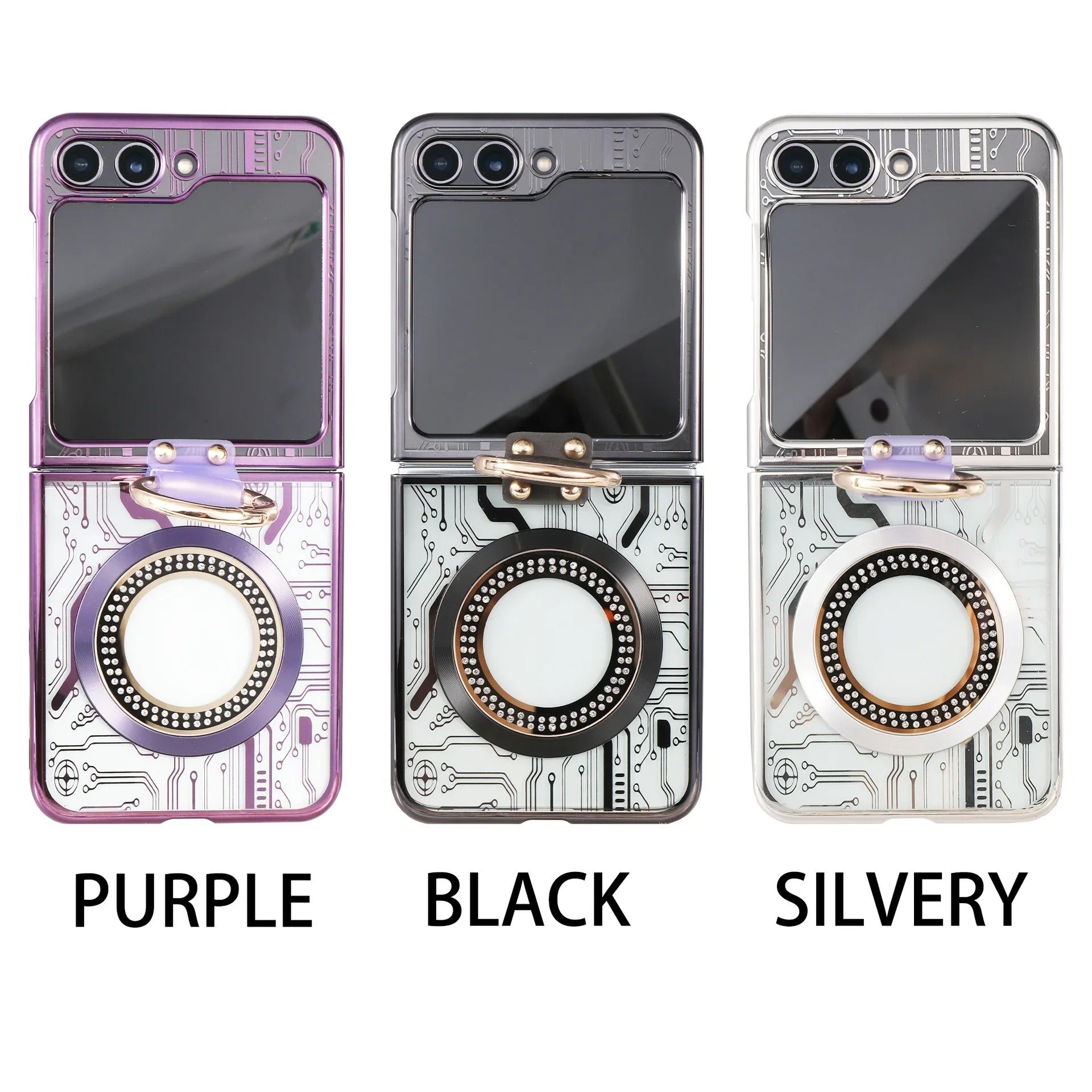 Capa Premium Magnética com Anel Para Samsung Galaxy ZFlip 5