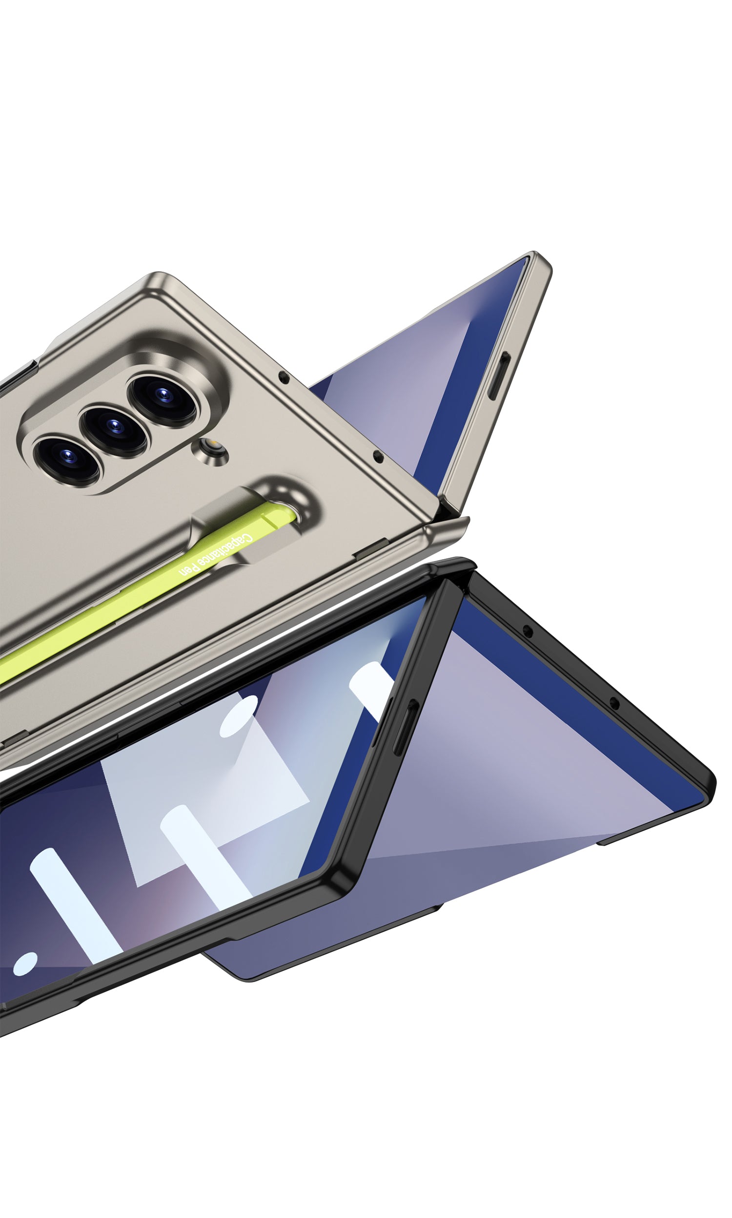 Capa com Spen Proteção Lateral Película para Galaxy Zfold 7