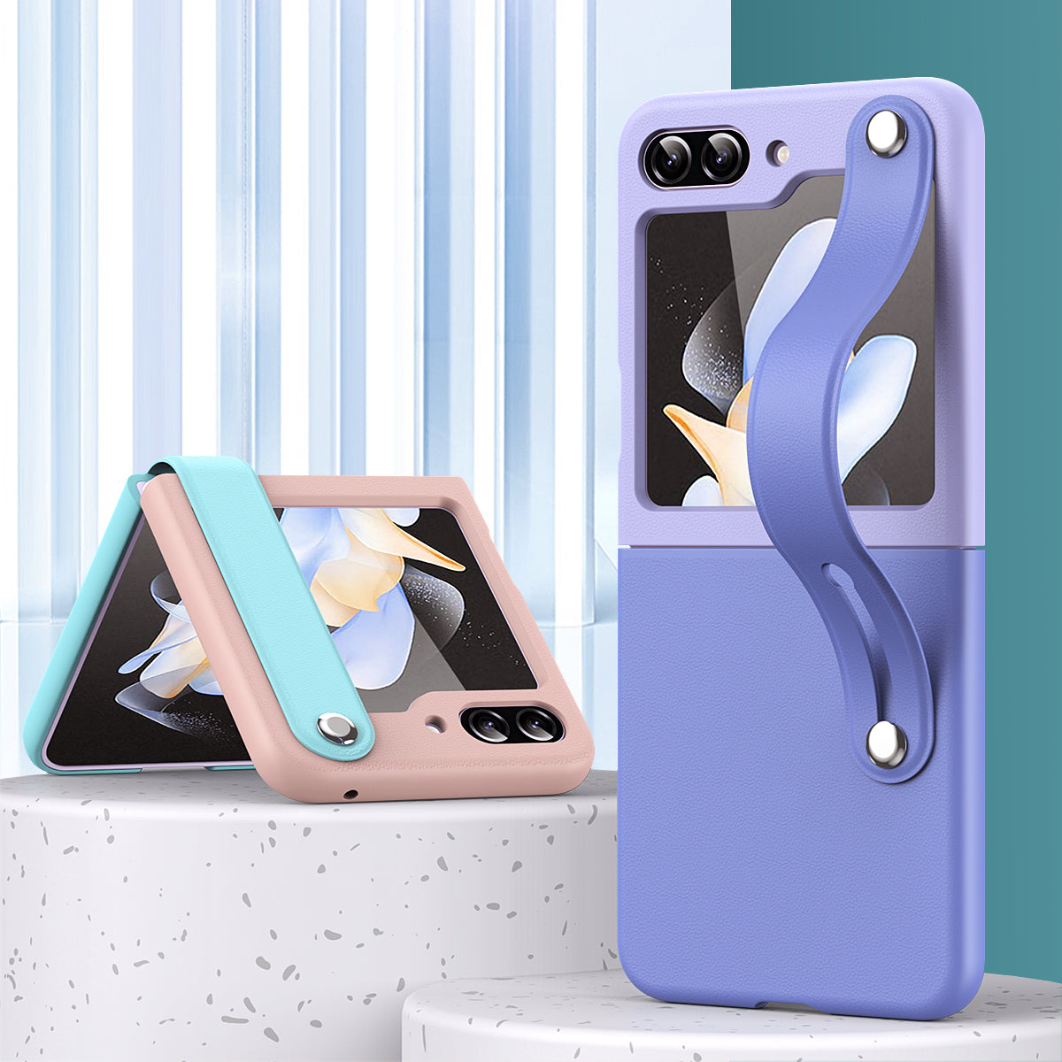 Capa Silicone Com Alça Para Samsung Galaxy Z Flip6