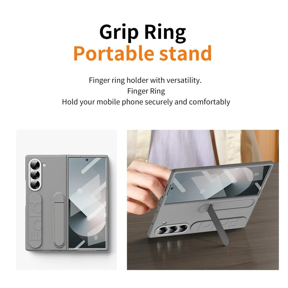 Capa Protetora para Samsung Zfold 6 com Alça e Suporte Mesa