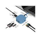 Adaptador Hub Dock USB-C 10 em 1 HDMI+RJ45+4USB+PD+TF+SD